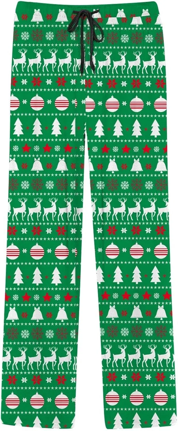 LCMTWX Pajama Pants for Men Women Pajama Pants with Drawstring and Pockets Soft Warm Christmas Pajama Pants Men Men Pj