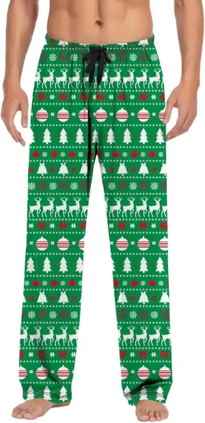 LCMTWX Pajama Pants for Men Women Pajama Pants with Drawstring and Pockets Soft Warm Christmas Pajama Pants Men Men Pj