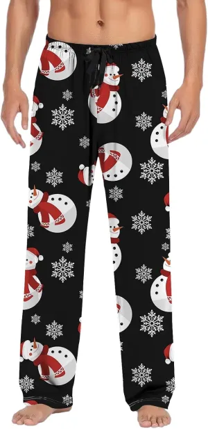 LCMTWX Pajama Pants for Men Women Pajama Pants with Drawstring and Pockets Soft Warm Christmas Pajama Pants Men Men Pj