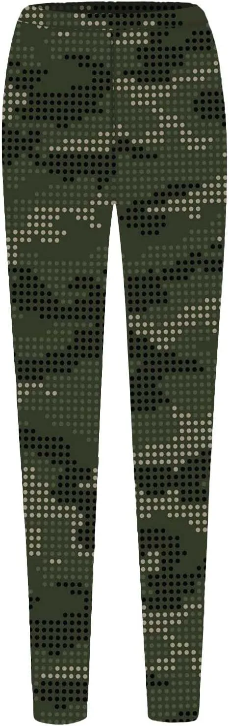 LCMTWX Womens Leggings with Pocket Leggings Artistic Printed Soft Stretchy Pants for Women Soft Athletic Tummy Control