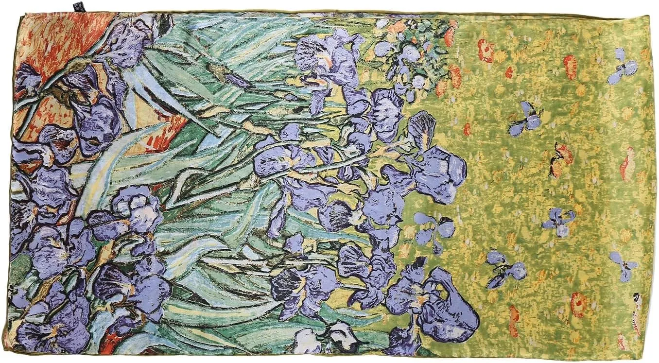 Long Charmeuse Silk Scarf Classic Art Print