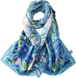 Long Charmeuse Silk Scarf Classic Art Print