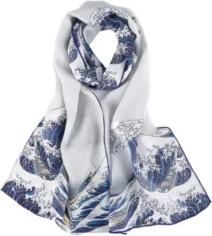 Long Crepe Silk Scarf Classic Art Print