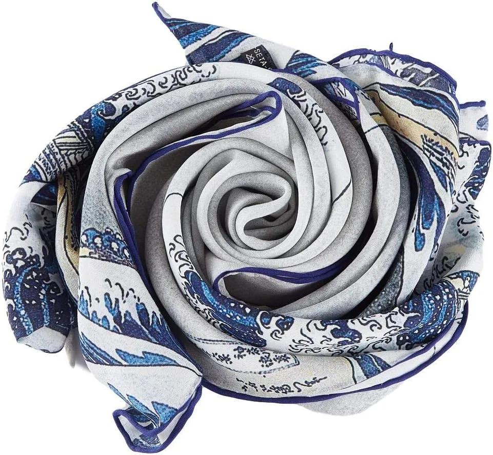 Long Crepe Silk Scarf Classic Art Print