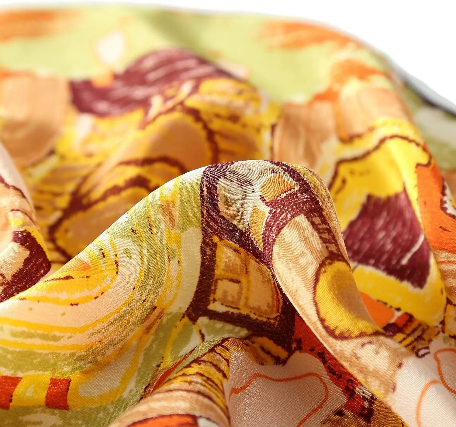 Long Crepe Silk Scarf Classic Art Print