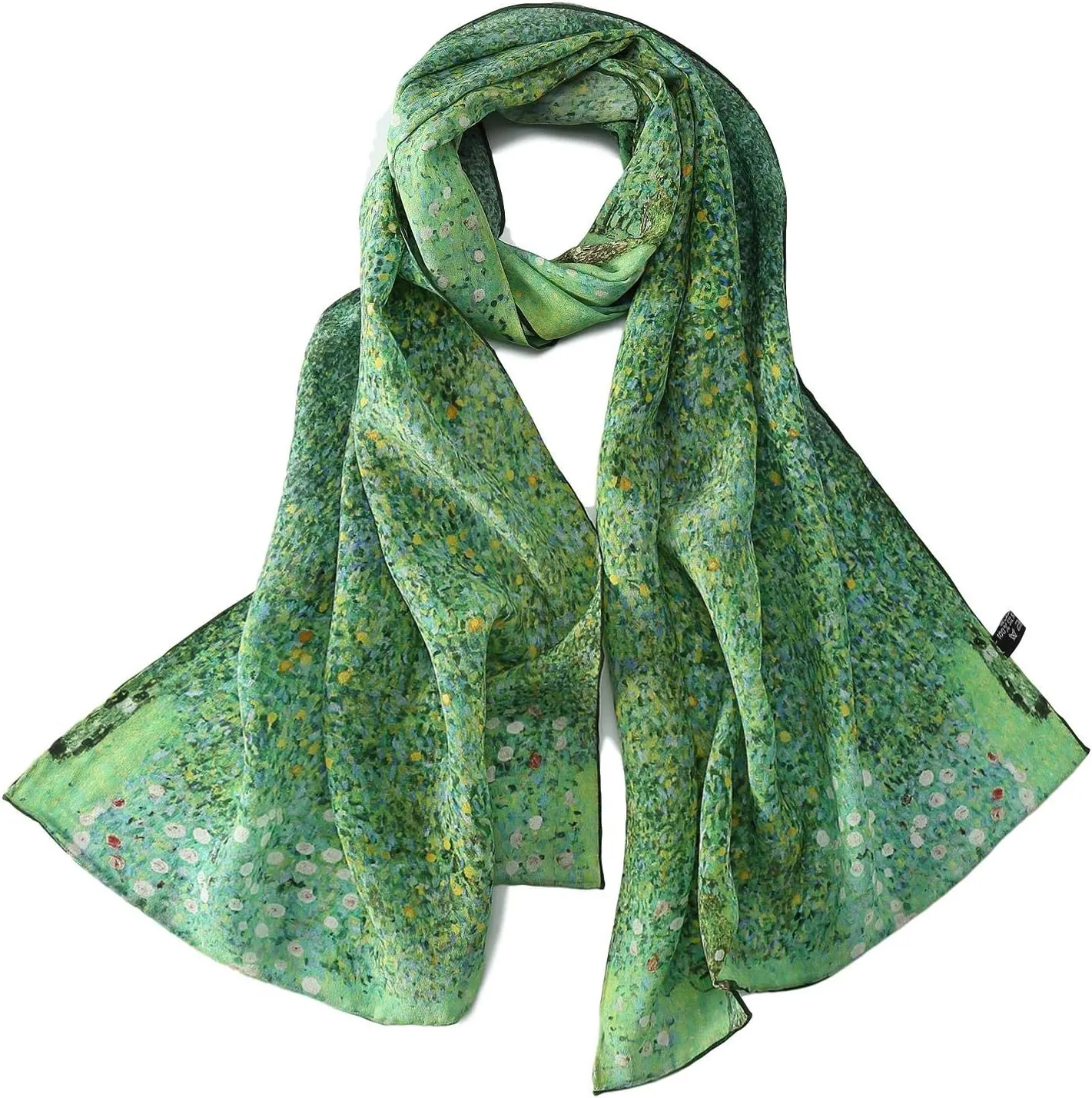 Long Crepe Silk Scarf Classic Art Print