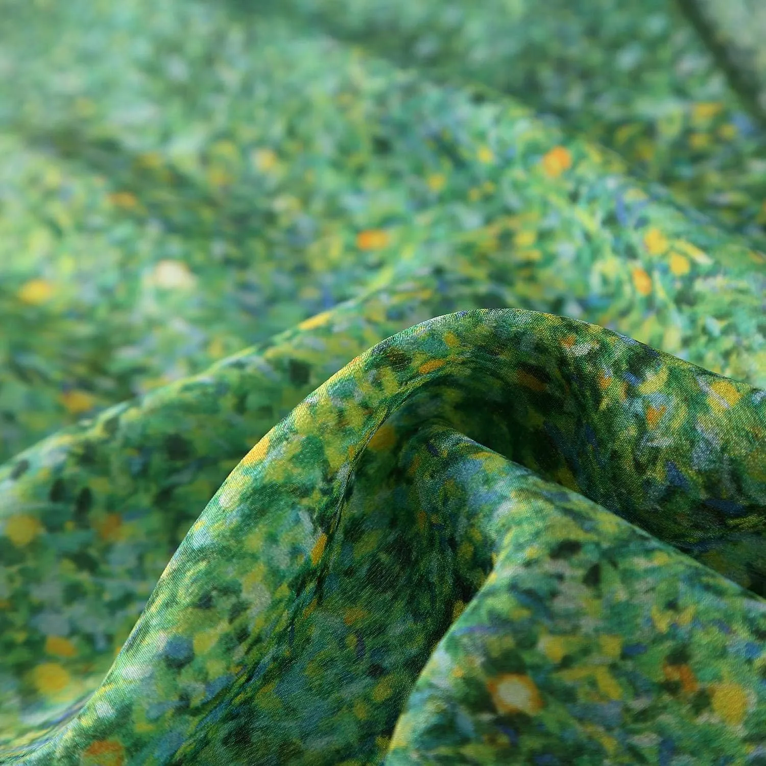 Long Crepe Silk Scarf Classic Art Print