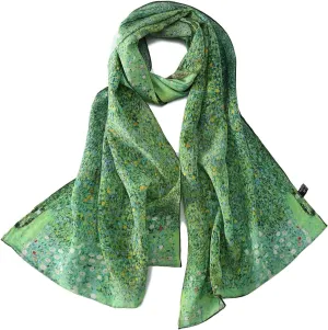 Long Crepe Silk Scarf Classic Art Print
