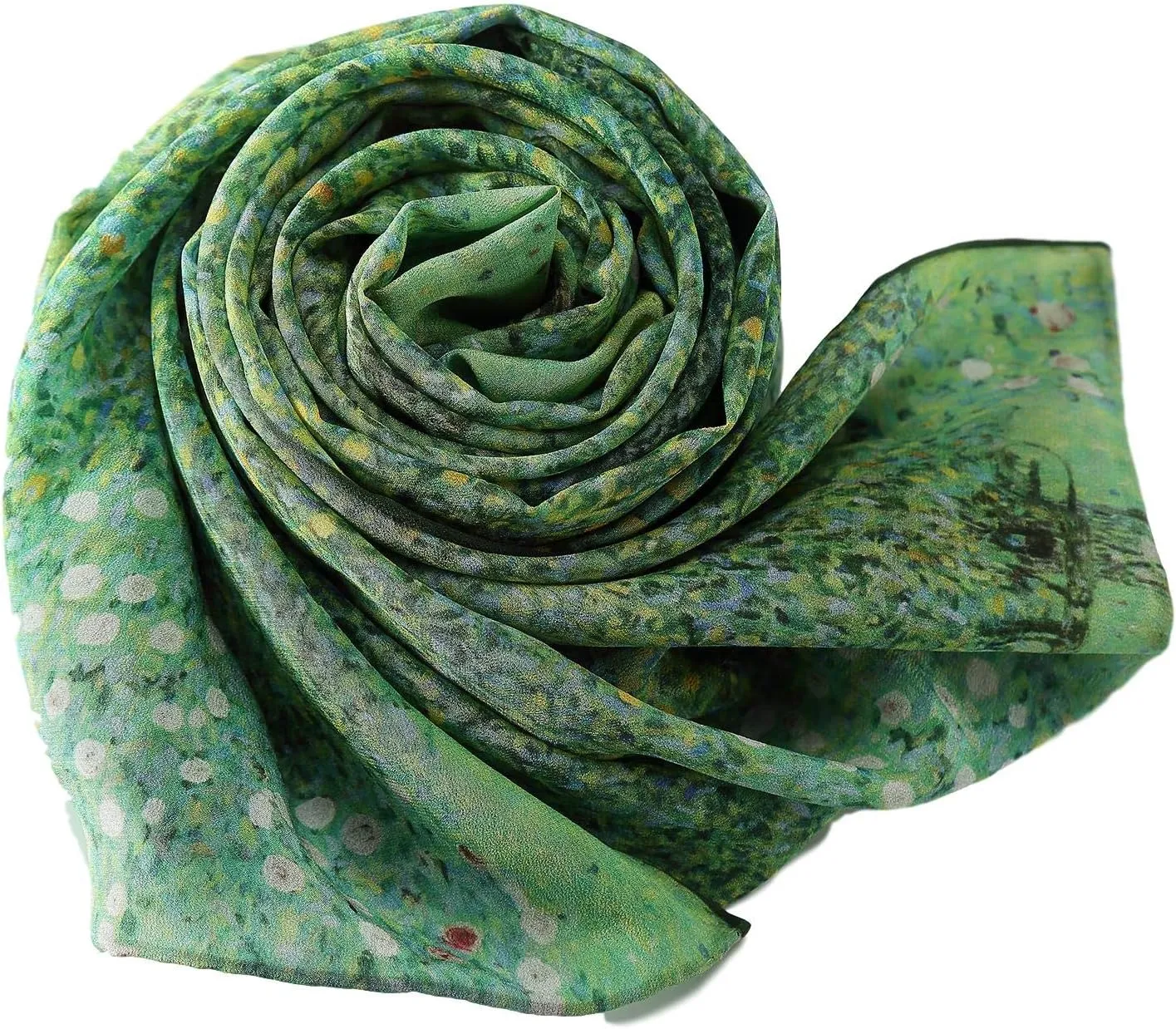 Long Crepe Silk Scarf Classic Art Print