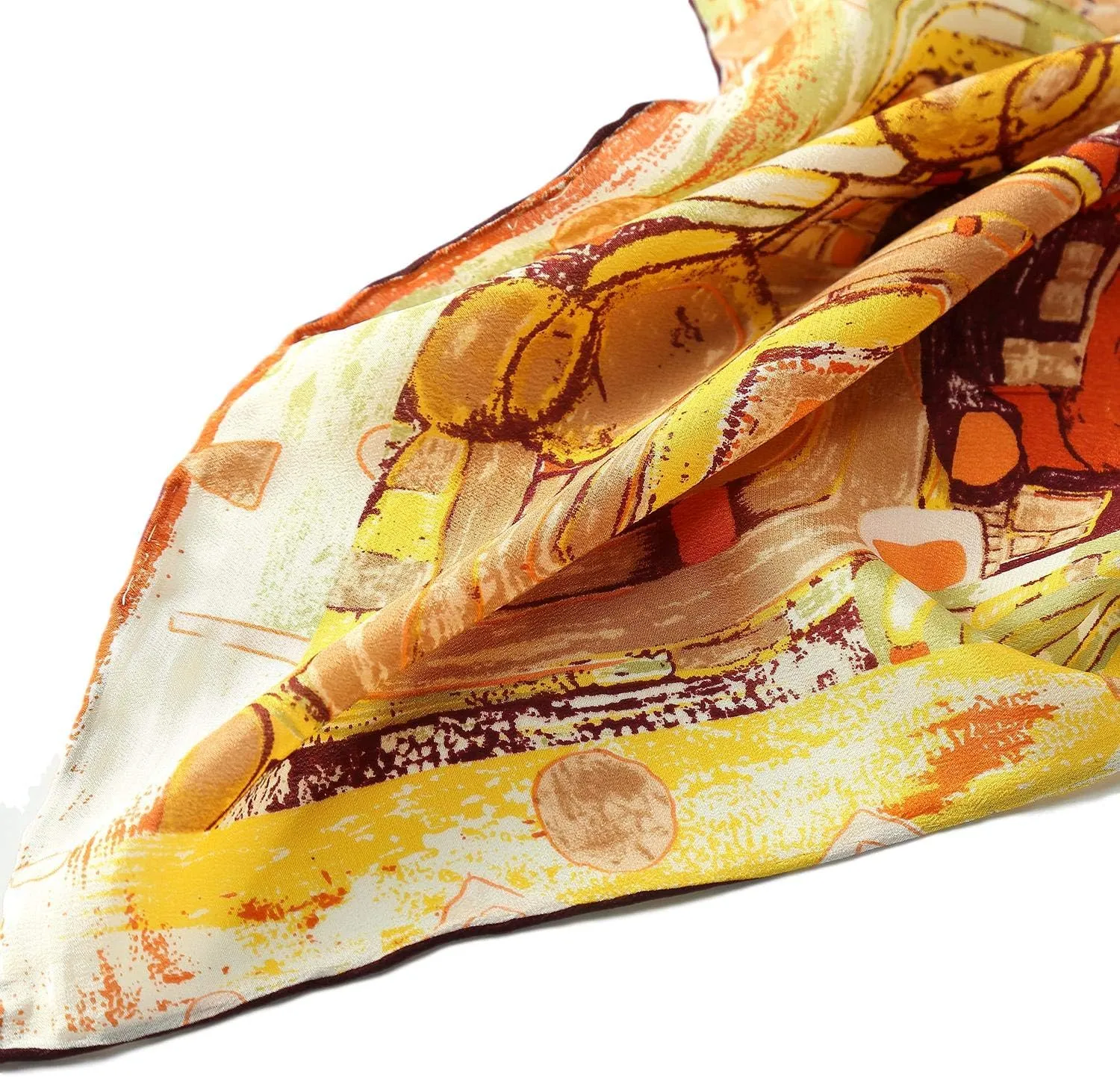 Long Crepe Silk Scarf Classic Art Print