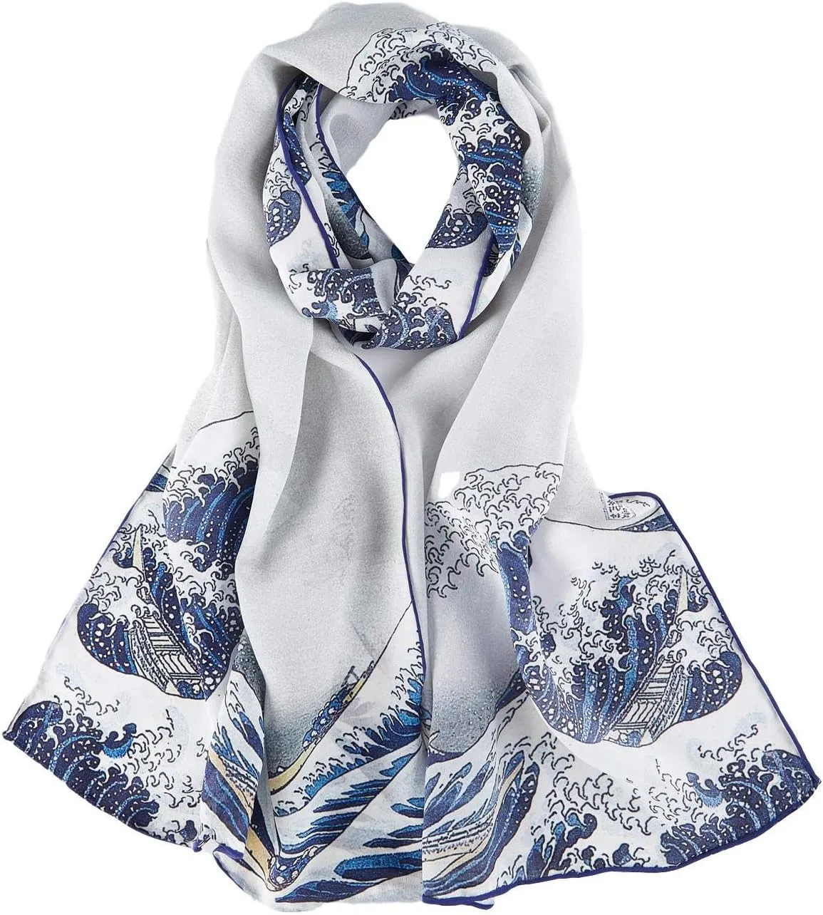 Long Crepe Silk Scarf Classic Art Print