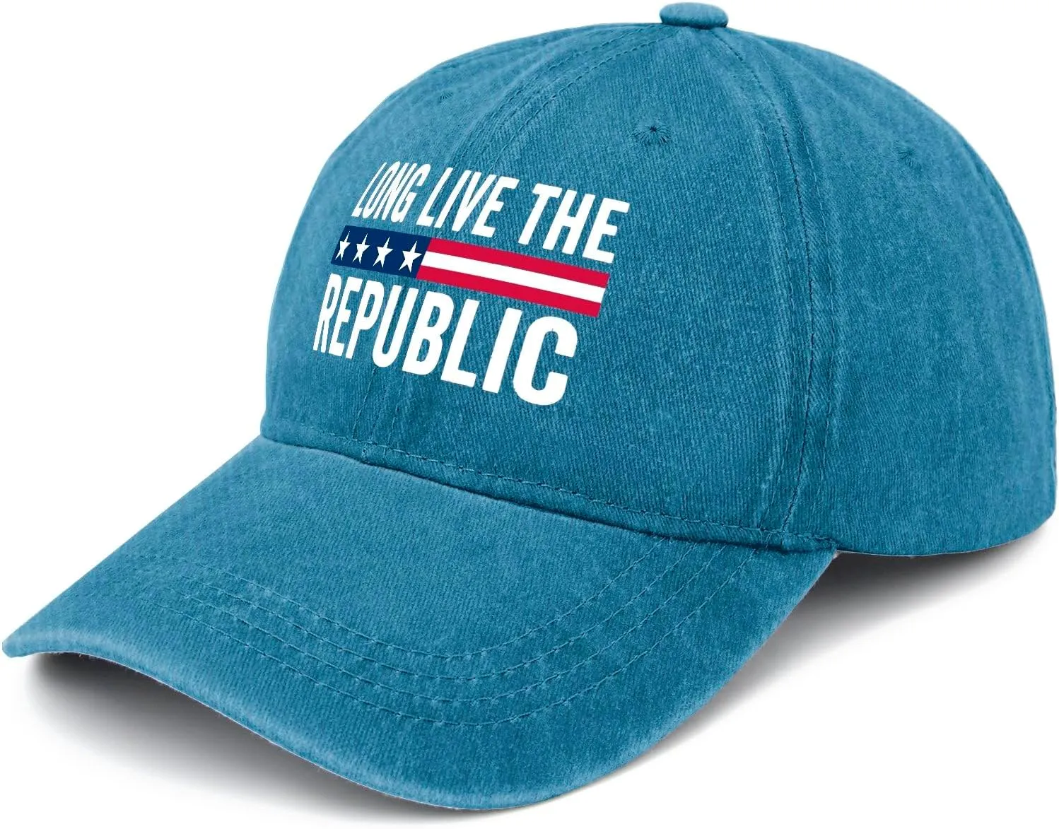 Long Live The Republic hat Mens Vintage Cotton Washed Baseball Caps Adjustable Dad Hat Crazy