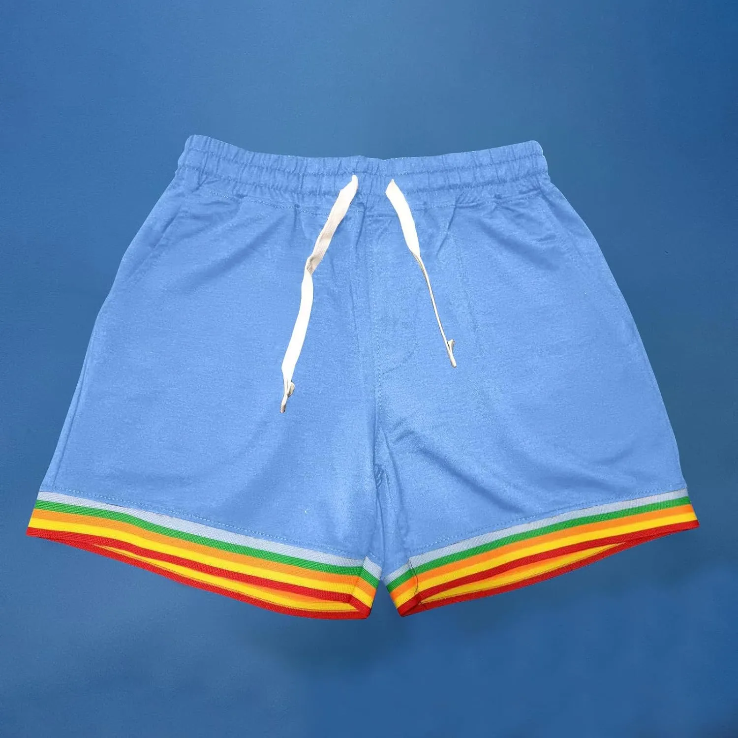Men's Athletic Shorts with Pockets Casual Quick Dry Drawstring Elastic Waist Lightweight Workout Gym Running Shorts