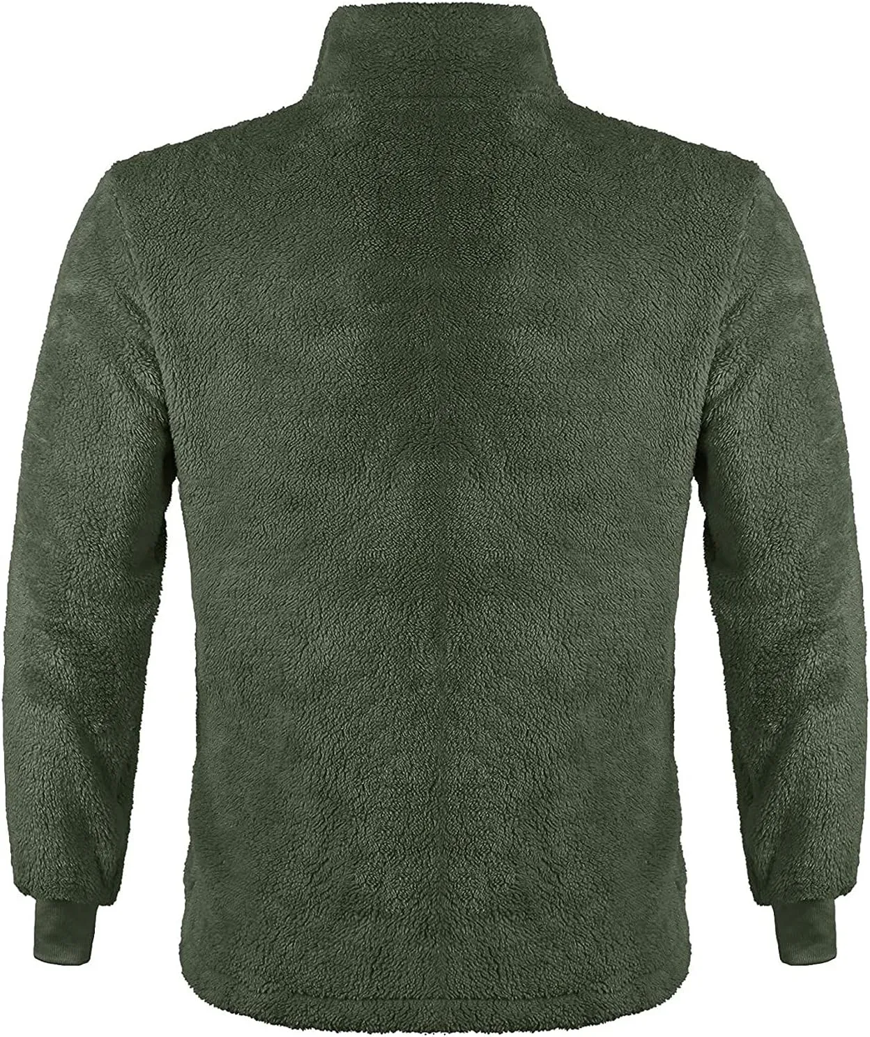 Mens Fuzzy Sherpa Pullover Hoodie Sweatshirts Long Sleeve Fluffy Fleece Zip up Cardigan Coats Winter Sweatshirt