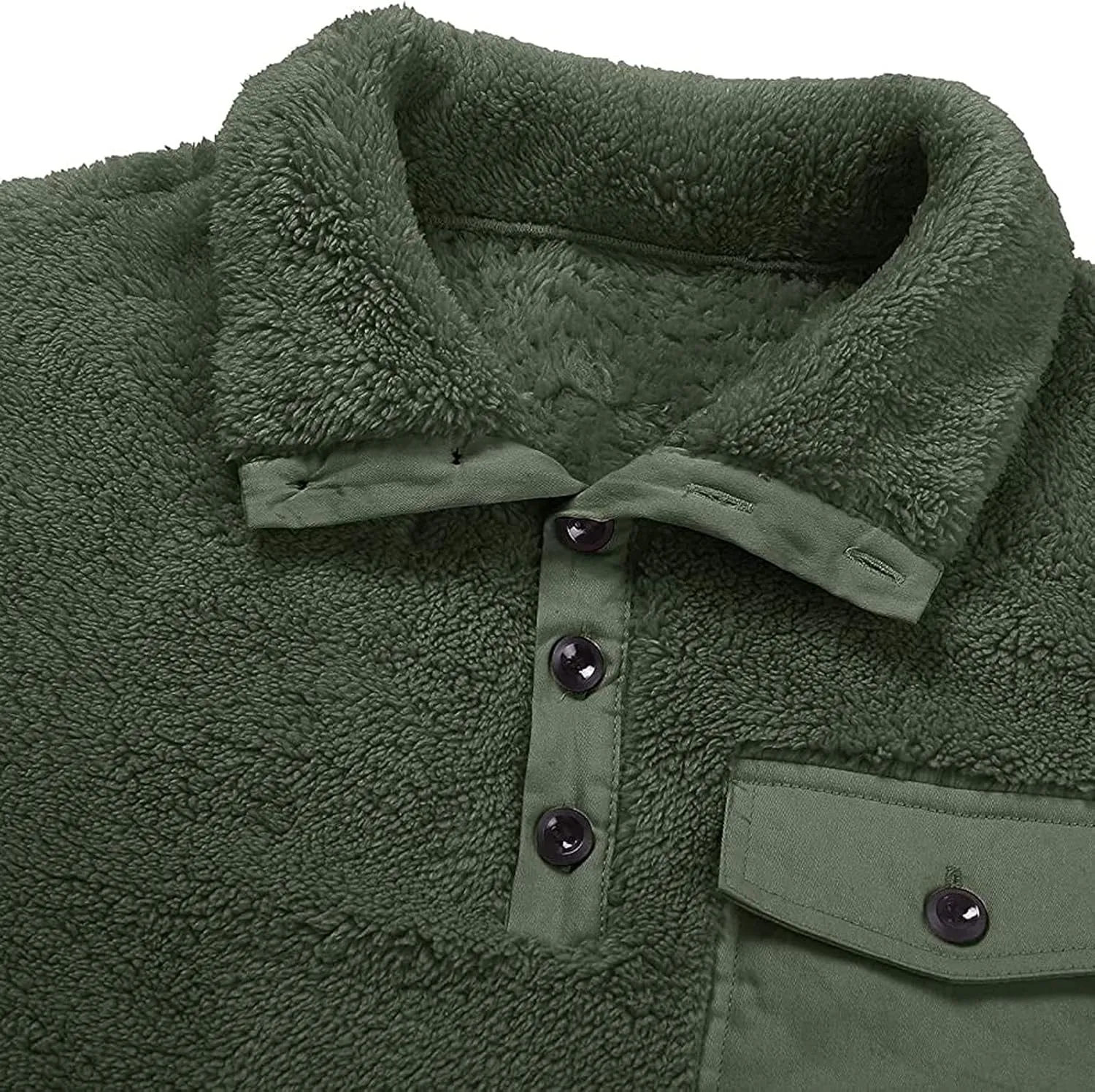 Mens Fuzzy Sherpa Pullover Hoodie Sweatshirts Long Sleeve Fluffy Fleece Zip up Cardigan Coats Winter Sweatshirt
