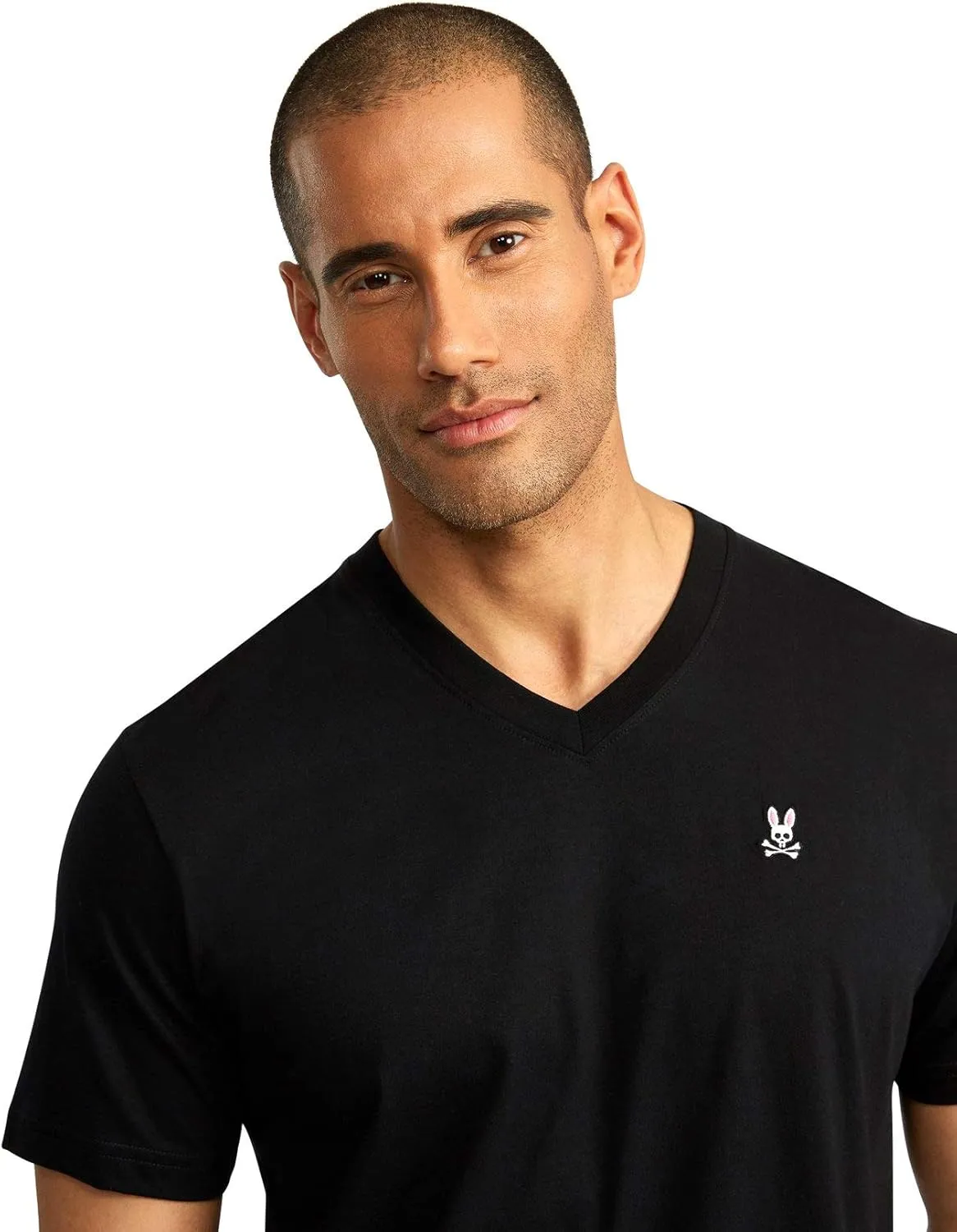 Mens Gray Classic V Neck TEE - B6U100CRPC