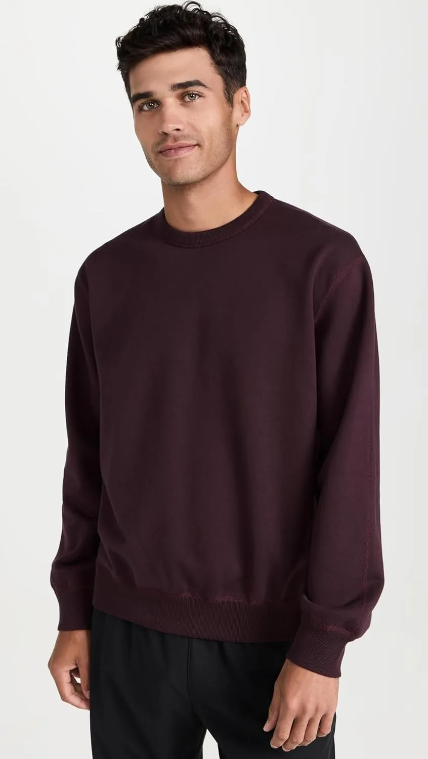 Men's Midweight Terry Classic Crew Neck Sweatshirt