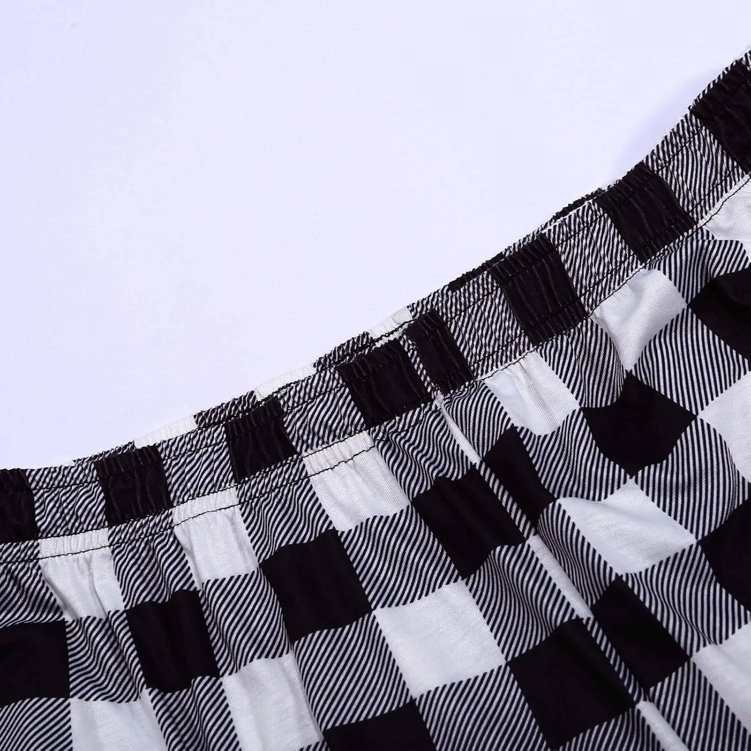 Mens Pajama Pants Casual Fleece Sleep Lounge Pants Soft Comfy Drawstring Plaid Lounge PJ Bottoms with Pockets