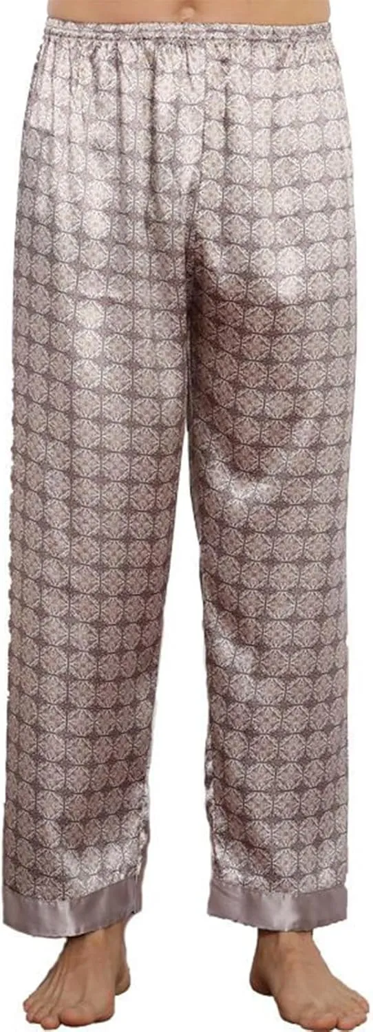 Mens Pajama Pants For Baggy Causal Straight Fit With Pockets Fashion Soft Drawstring Lightweight Lounge Plaid Pj Pants