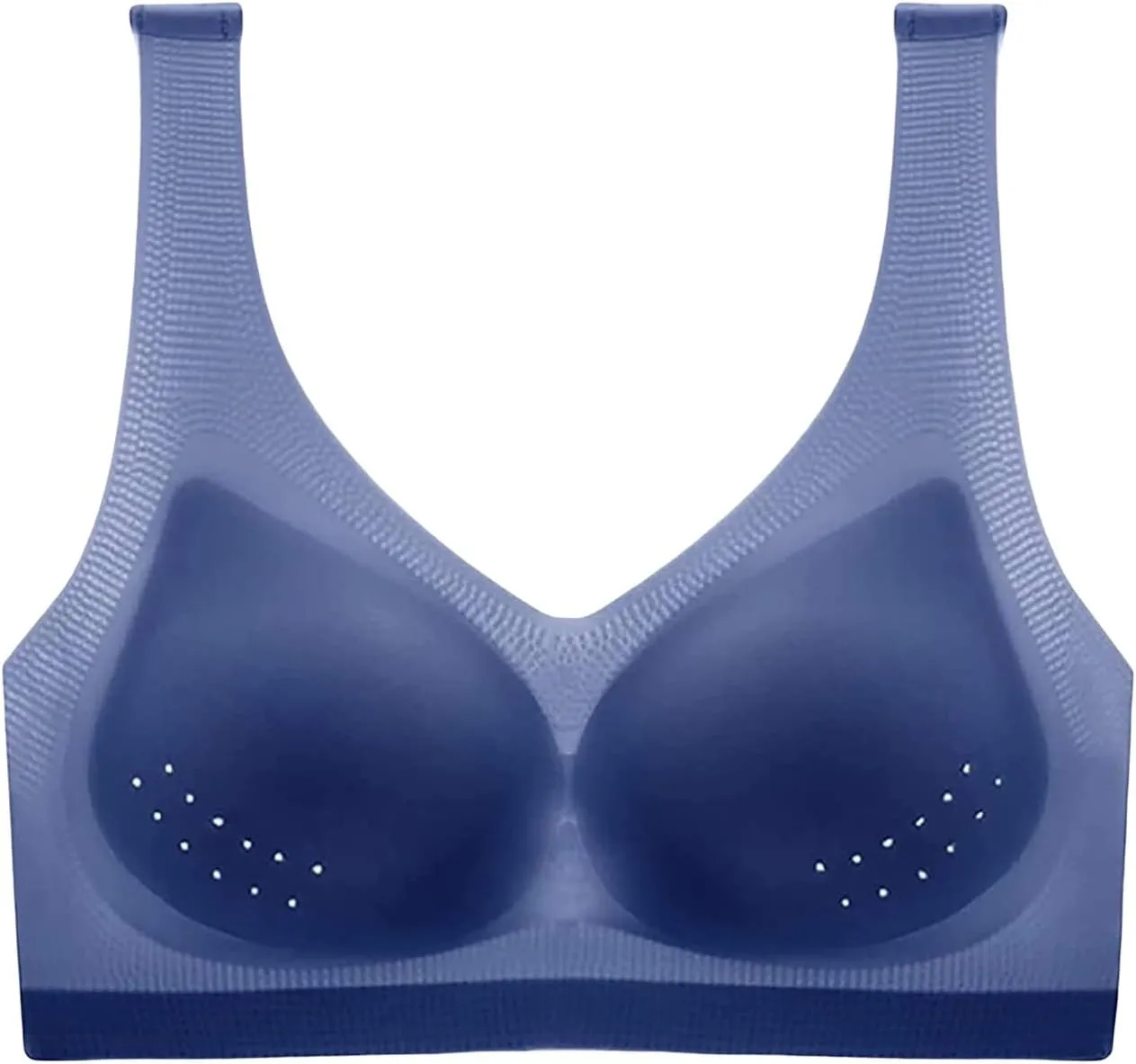 Mmoneyake Bras for Women Comfort Seamless Ice Silk Gathering Bras Anti-Sagging Breasts Bra Wireless Everyday Bras Underwear