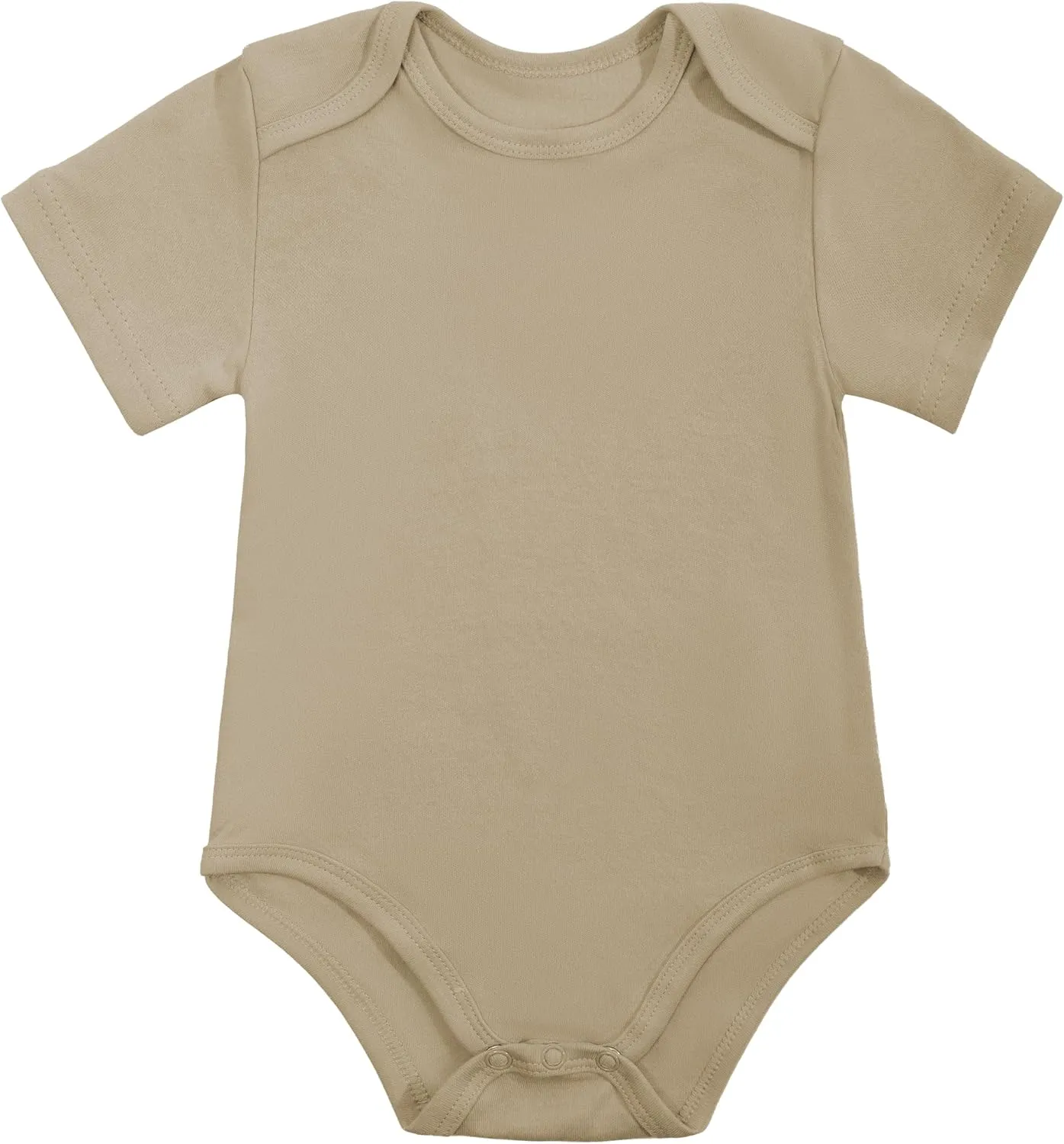 Newborn Baby Short Sleeve Bodysuit Cotton One-Piece Baby Clothes Summer 3 Pack 0-12 Months