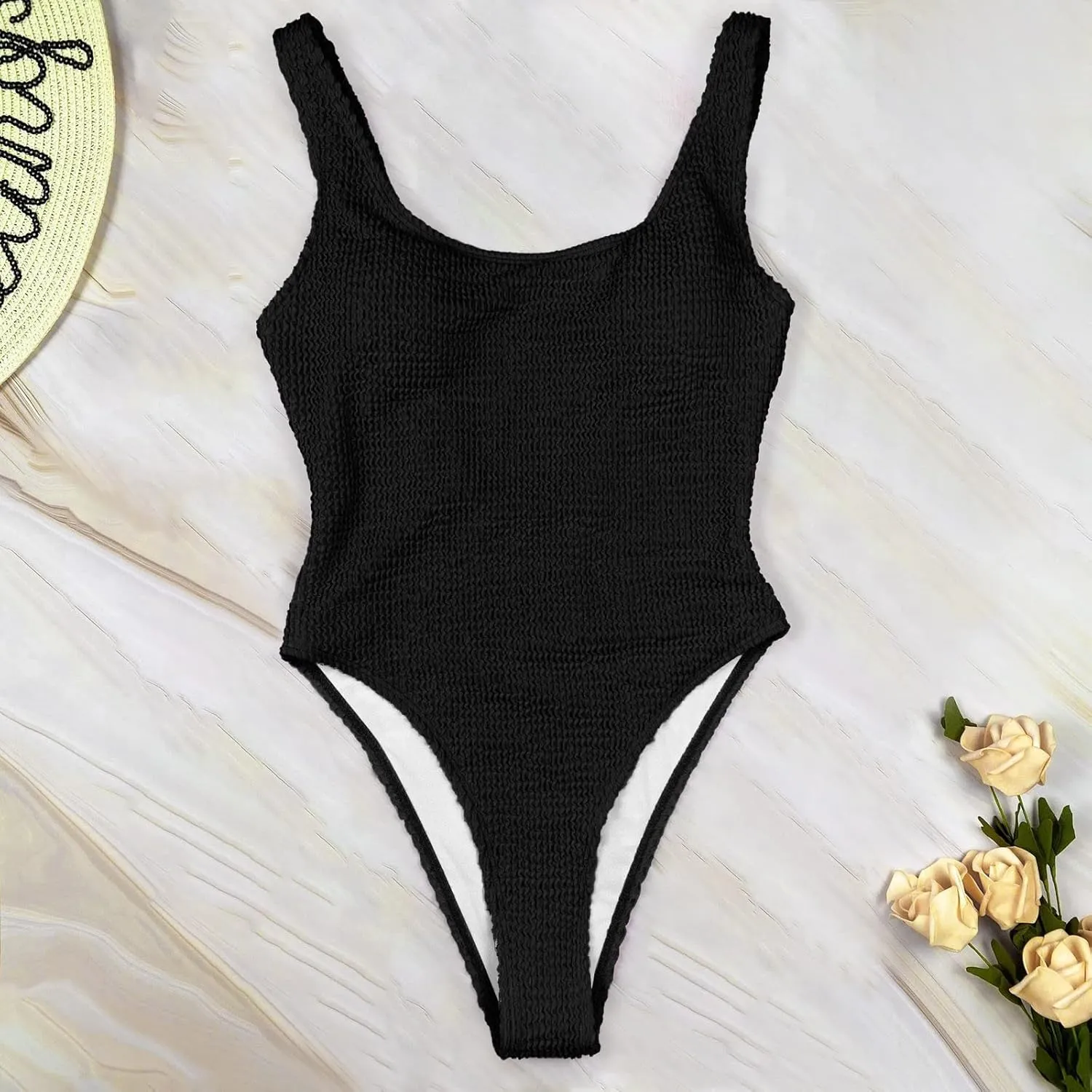 One Piece Swimsuit Women Tummy Control Plus Size Modest Bathing Suit Fashion Sexy V Neck Slimming Swimwear Womens Swim Suit
