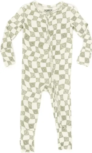 Organic Baby Bamboo Rompers with 11 Signature Prints - Infant Zipper Jumpsuits