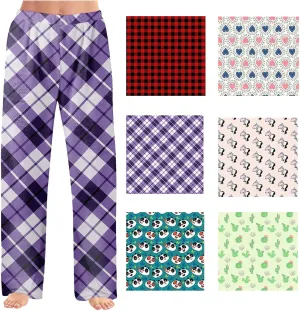 Personalized Face Pajama Pants for WomenCustom Dog Cat Face on Christmas Fleece Pajama Sleepwear Bottoms PJ Pants