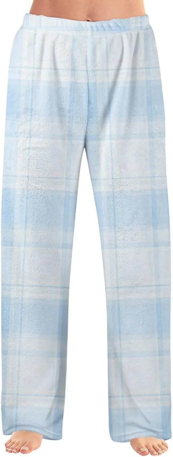 Personalized Face Pajama Pants for WomenCustom Dog Cat Face on Christmas Fleece Pajama Sleepwear Bottoms PJ Pants