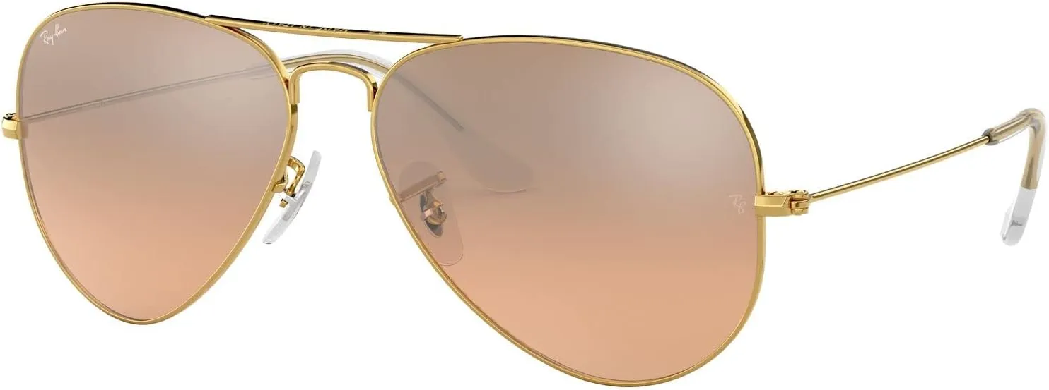 Ray-Ban RB3025 Classic Mirrored Aviator Sunglasses