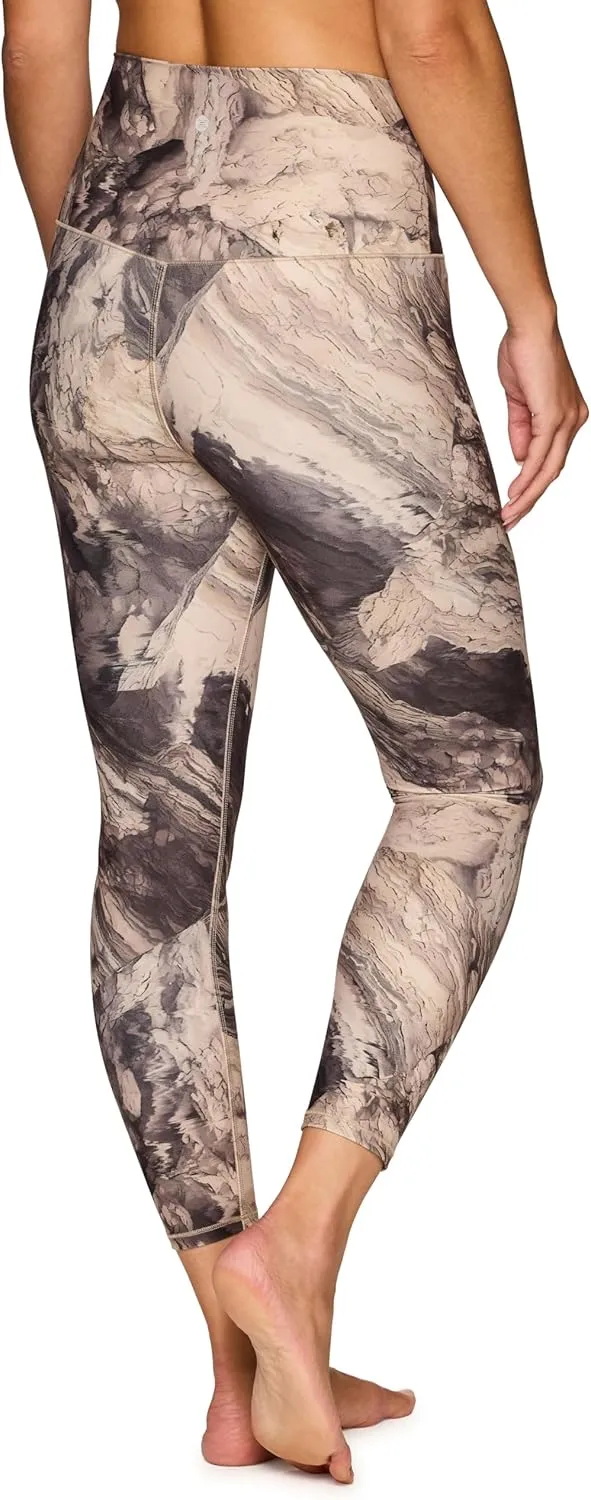RBX Active Women’s Ultra Hold 7/8 Ankle Full Length Printed Running Yoga Legging