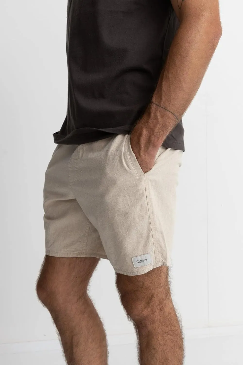 Rhythm Men's Classic Linen Jam Shorts 8"