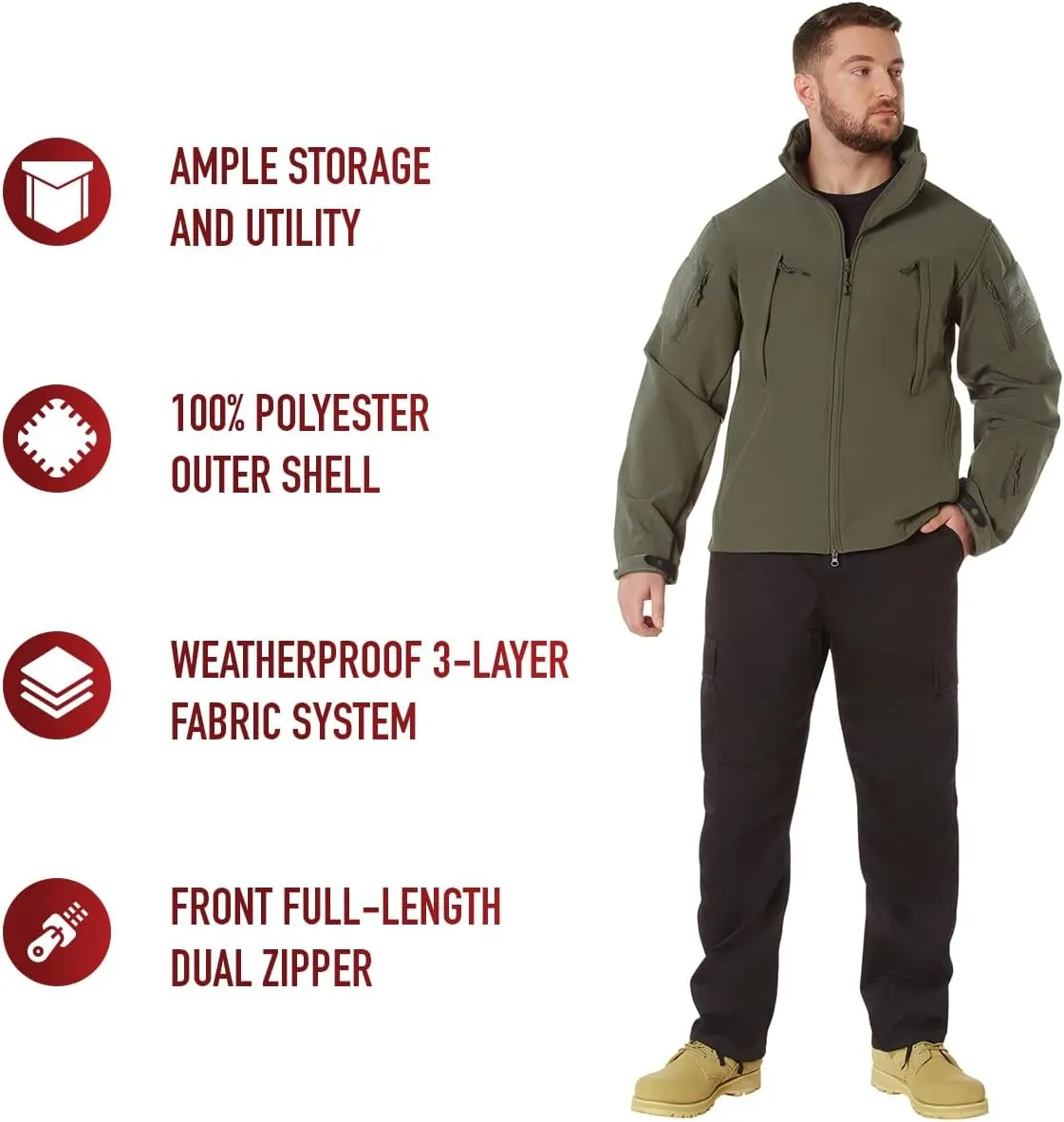 Rothco Conceal-Ops Carry Soft Shell Jacket
