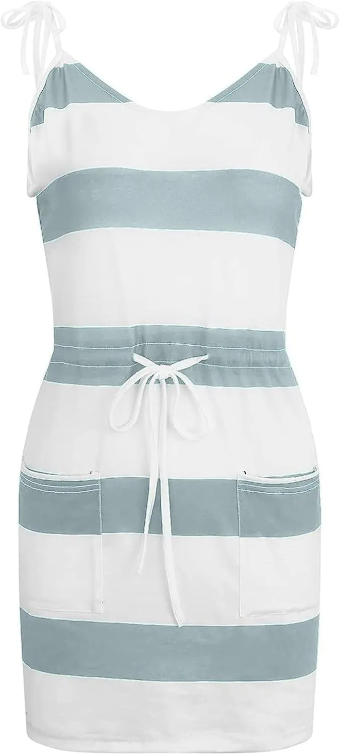 Sleeveless Women's Summer Dresses Casual Dress Aline Mini Dress Patterned Swing Dress Vacation Beach Dress