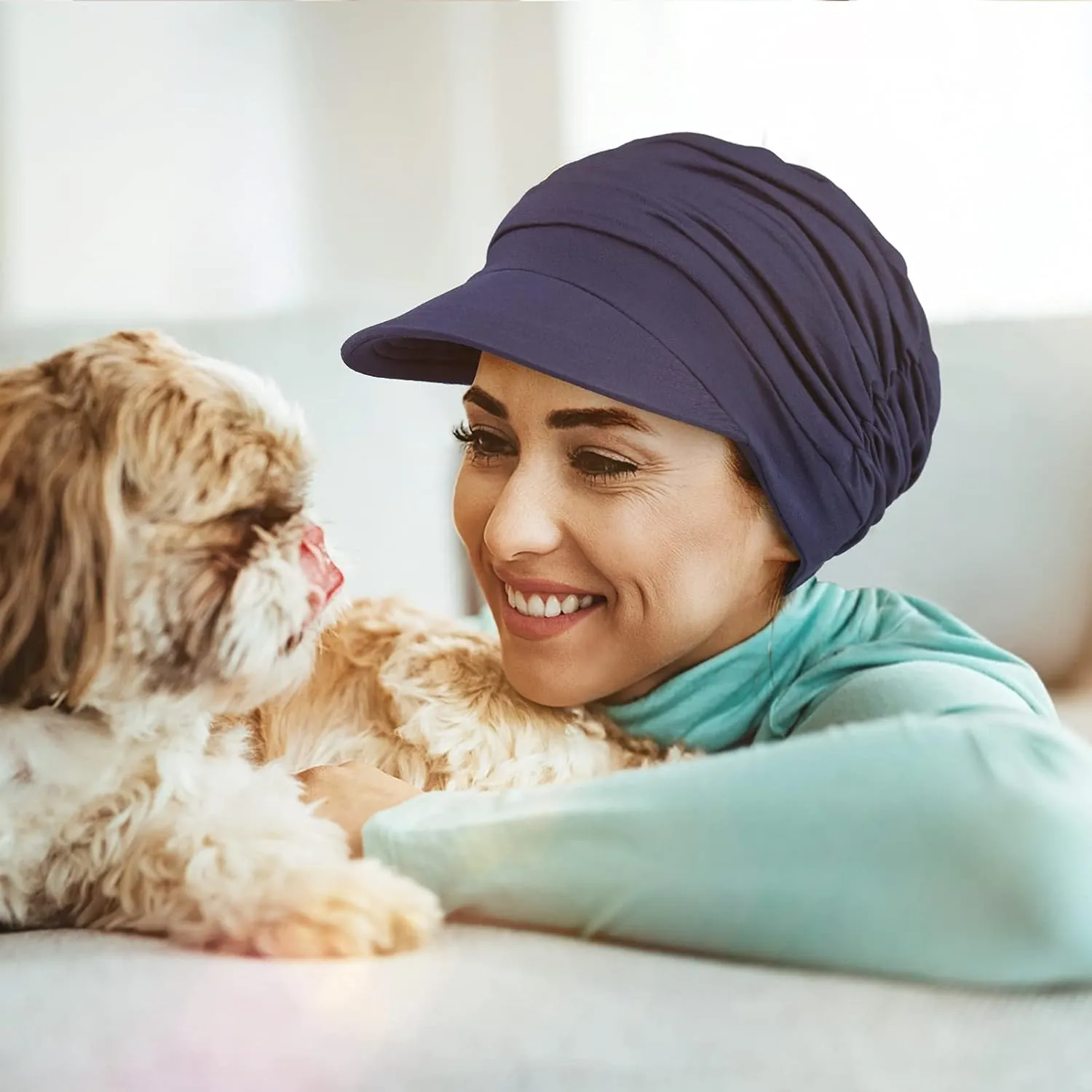 Soft Bamboo Baseball Cap for Chemo Women