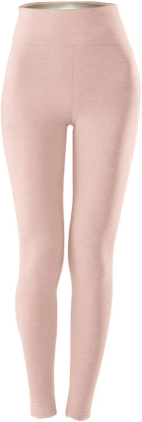 Soft Clouds Fleece Leggings for Women High Waist Warm Winter Solid Pants Tummy Control Slim Soft Clouds Yoga Pants