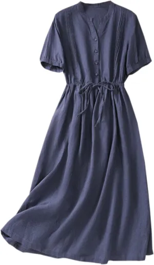 Summer Maxi Dresses for Women 2025 Cotton Linen Boho Dress Beach Vacation Sundress Flowy Long A Line Dress Comfy