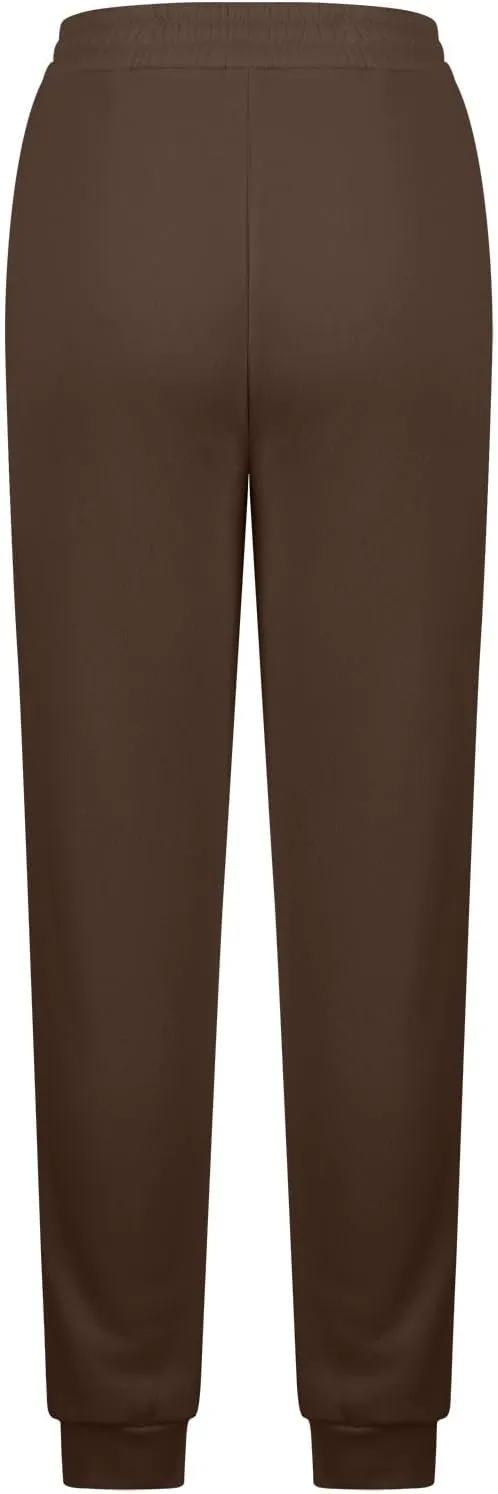 Sweatpants for Women Baggy Joggers Lounge High Waist Pants with Pocket Star Print Sweatpants Fleece Lined Pant
