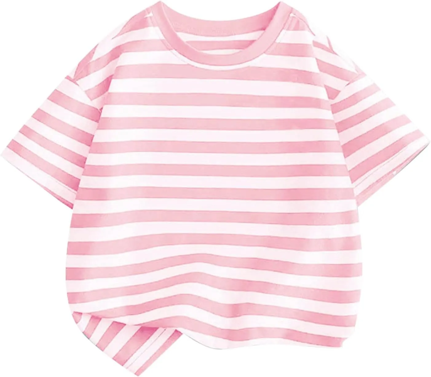Toddler Baby Infant Cotton Soft T Shirt Striped Loose Soft Oversized Tees Tops Newborn Summer Casual Funny Comfy Shirt