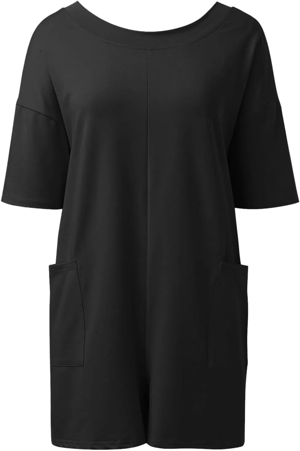 Tshirt Rompers For Women 2025 Summer Casaul Short Sleeve Athletic Workout Reversible Hot Shot Tee Romper With Pocket
