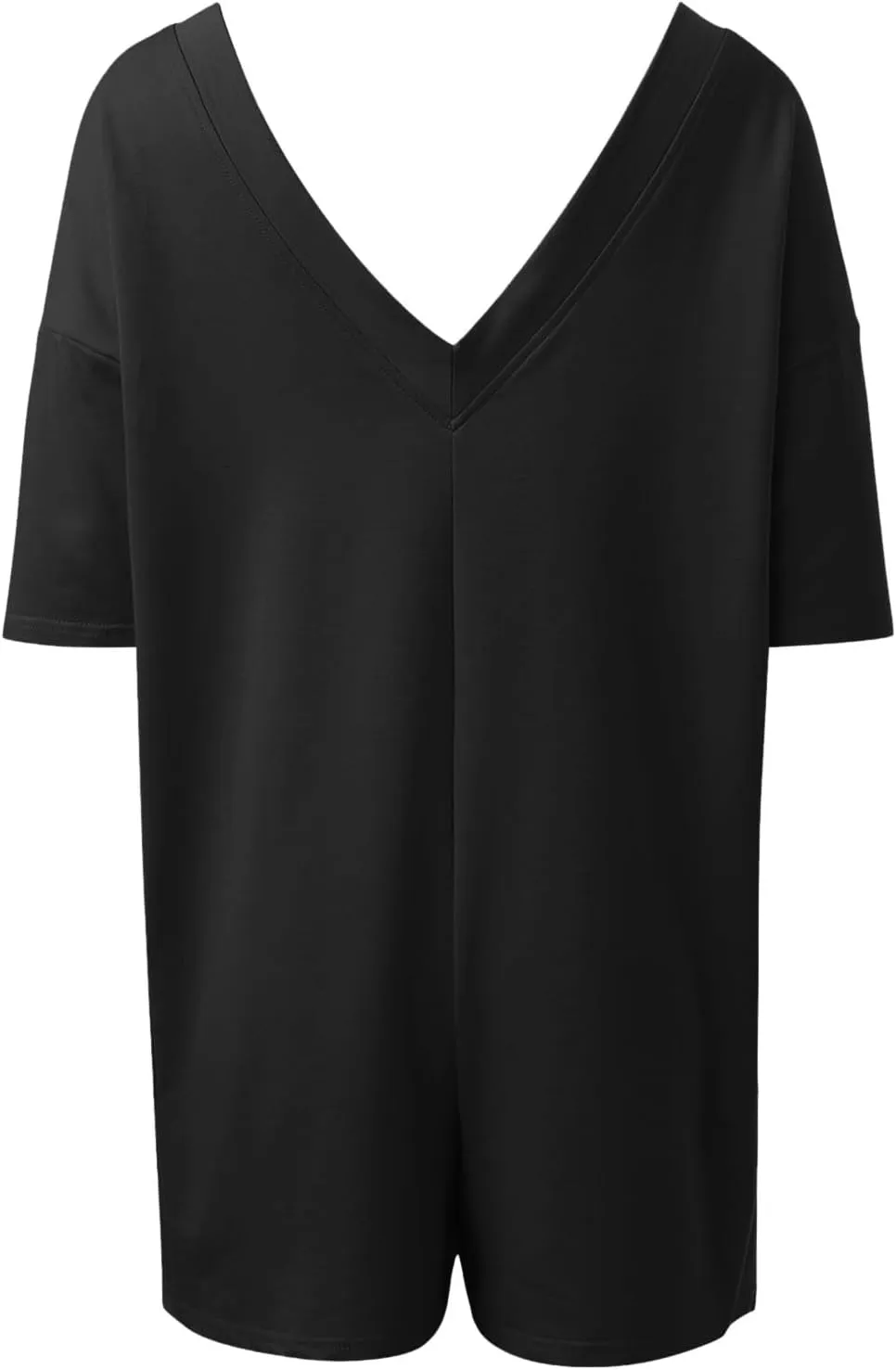 Tshirt Rompers For Women 2025 Summer Casaul Short Sleeve Athletic Workout Reversible Hot Shot Tee Romper With Pocket