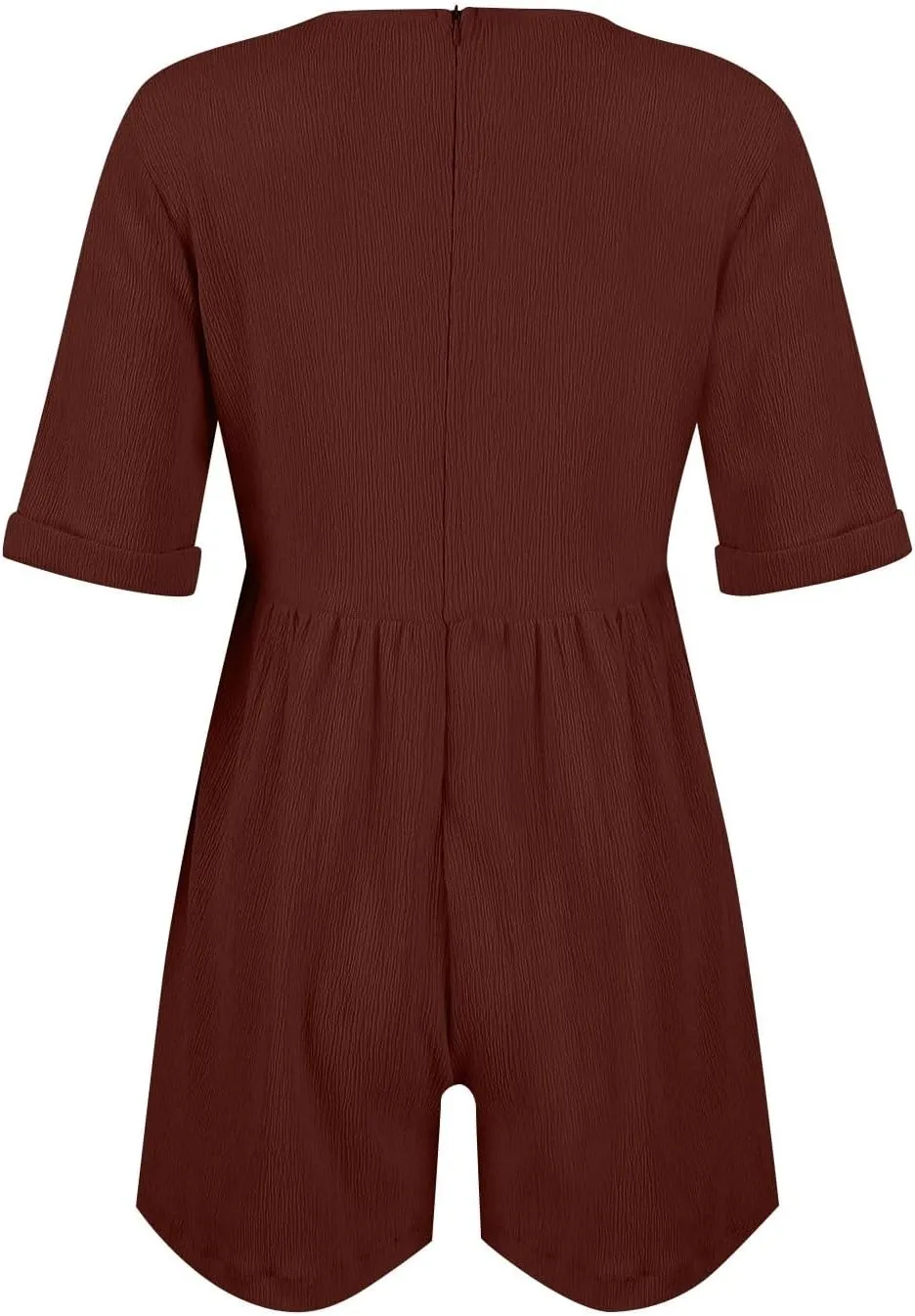 Tshirt Rompers for Women Baggy Short Sleeve Romper Onesie Jumpers Comfy Linen Beach Travel Vacation Shorts Jumpsuit