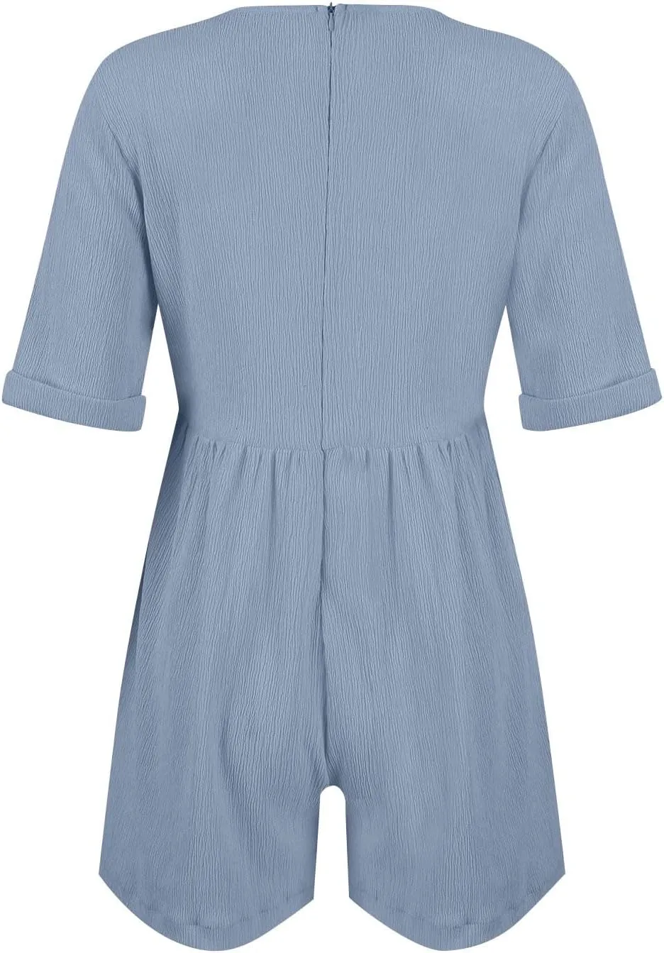 Tshirt Rompers for Women Baggy Short Sleeve Romper Onesie Jumpers Comfy Linen Beach Travel Vacation Shorts Jumpsuit