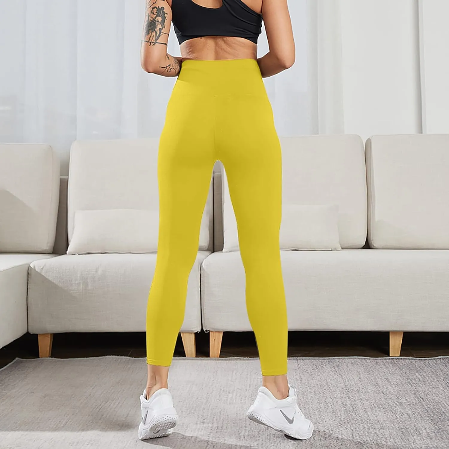 tuduoms Tummy Control Leggings for Women Body Shaping High Waist Corset Waist Cincher Trainer Yoga Pants for Working Out