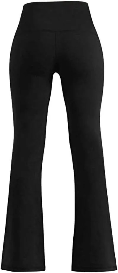 Tummy Control High Waisted Leggings for Women Soft & Slim Seamless Yoga Pants Flared Butt Scrunch Leggings Ultra Soft