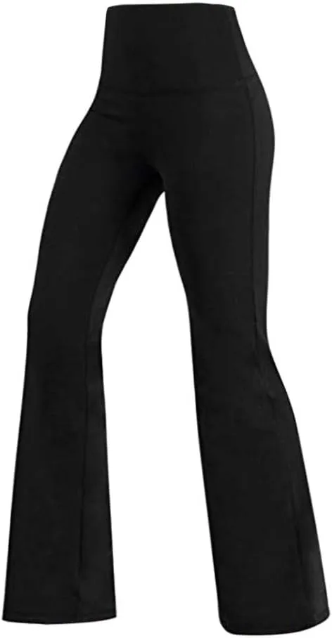 Tummy Control High Waisted Leggings for Women Soft & Slim Seamless Yoga Pants Flared Butt Scrunch Leggings Ultra Soft