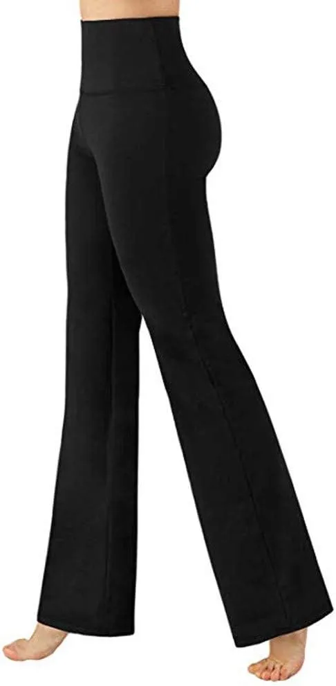 Tummy Control High Waisted Leggings for Women Soft & Slim Seamless Yoga Pants Flared Butt Scrunch Leggings Ultra Soft