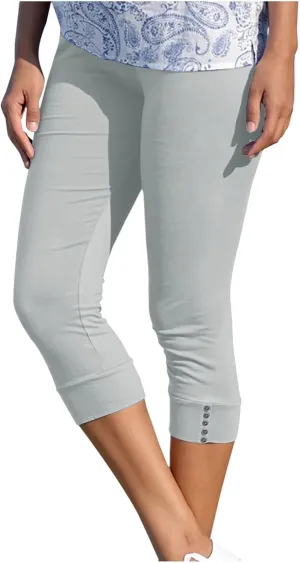 Ultra Soft Leggings for Women Women Capris Leggings Classic American Flag Print Yoga Running Pants Soft Tights Black
