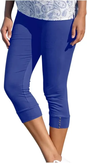 Ultra Soft Leggings for Women Women Capris Leggings Classic American Flag Print Yoga Running Pants Soft Tights Black