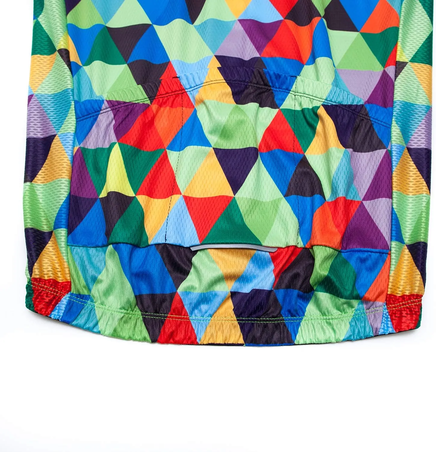 Weimostar Men's Cycling Jersey Short Sleeve Bike Clothing Multicolored Diamond